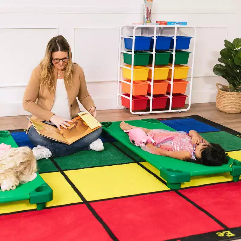 Étagère de rangement à 5 niveaux ECR4Kids avec 15 bacs de rangement, 5x3, organisation polyvalente