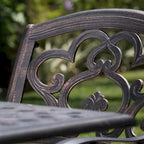 Ensemble de salle à manger carré 5 pièces en fonte d'aluminium Austin Outdoor par Christopher Knight Home