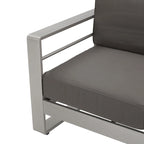 Ensemble de canapé 3 pièces en aluminium d'extérieur Cape Coral par Christopher Knight Home
