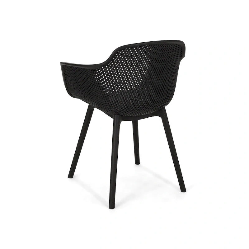 Ensemble de salle à manger d'extérieur 7 pièces Lotus en bois et résine par Christopher Knight Home