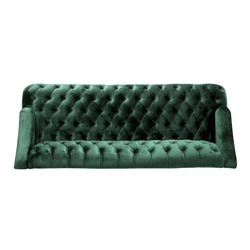 Canapé Adelia en velours capitonné style moderne glamour de Christopher Knight Home