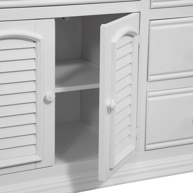 Commode triple et miroir Beachcrest (en option)