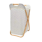 Household Essentials Bamboo X-Frame Tree Pattern Hamper