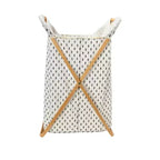 Panier à linge en bambou motif arbre pliant en X Household Essentials
