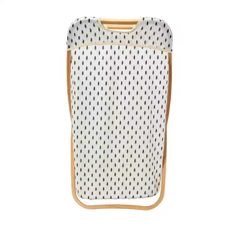 Panier à linge en bambou motif arbre pliant en X Household Essentials