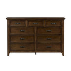 Commode et miroir Saddlebrook Tobacco Copper Grove