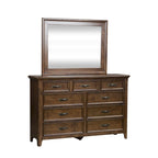 Commode et miroir Saddlebrook Tobacco Copper Grove