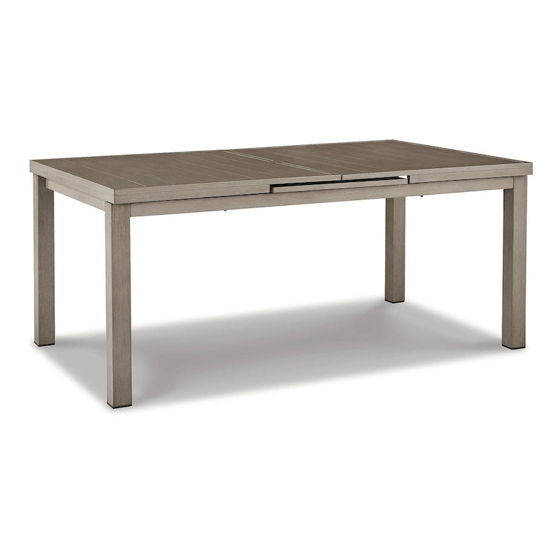 Ensemble de salle à manger d'extérieur 7 pièces Signature Design by Ashley Beach Front beige – 42W x 71/94D x 30H