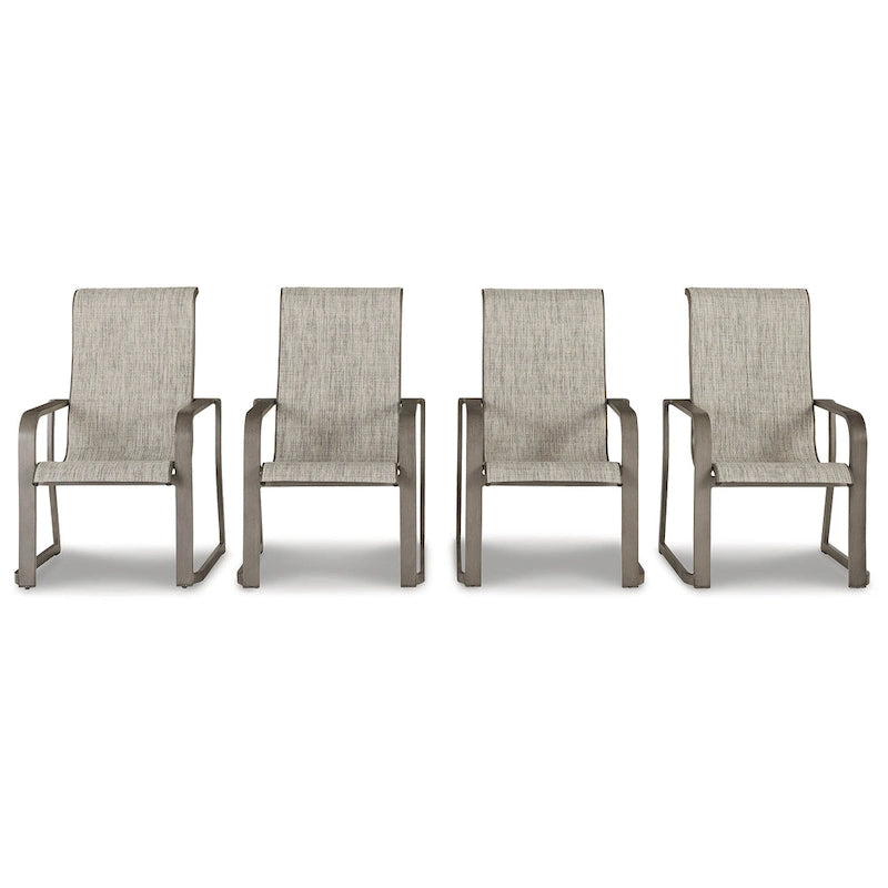 Ensemble de salle à manger d'extérieur 7 pièces Signature Design by Ashley Beach Front beige – 42W x 71/94D x 30H