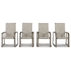 Ensemble de salle à manger d'extérieur 7 pièces Signature Design by Ashley Beach Front beige – 42W x 71/94D x 30H