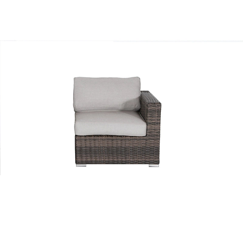 Ensemble de 7 fauteuils modulaires en rotin LSI avec coussins