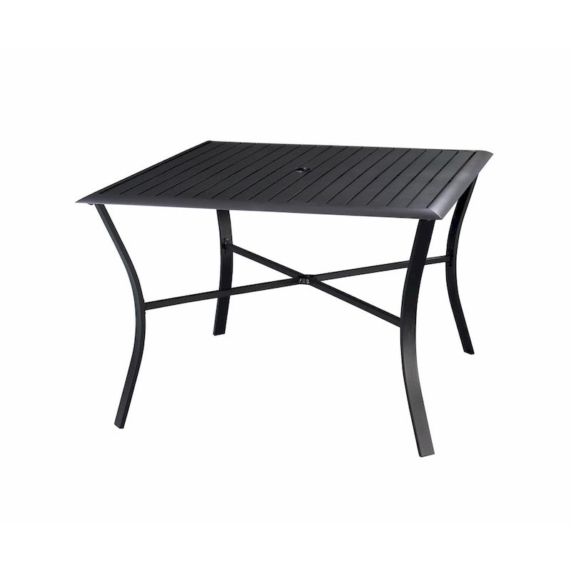 Ensemble de salle à manger d'extérieur 5 pièces Palmetto en aluminium et osier avec coussins - N/A