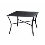 Ensemble de salle à manger d'extérieur 5 pièces Palmetto en aluminium et osier avec coussins - N/A