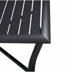 Ensemble de salle à manger d'extérieur 5 pièces Palmetto en aluminium et osier avec coussins - N/A
