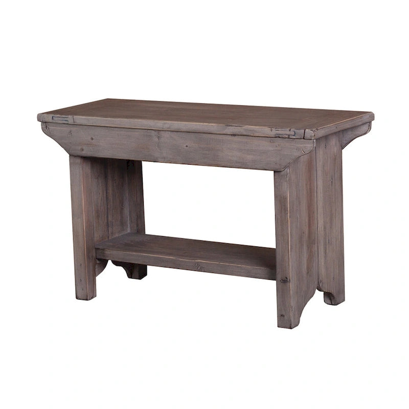 Petite banquette de 31 po de large, marron clair