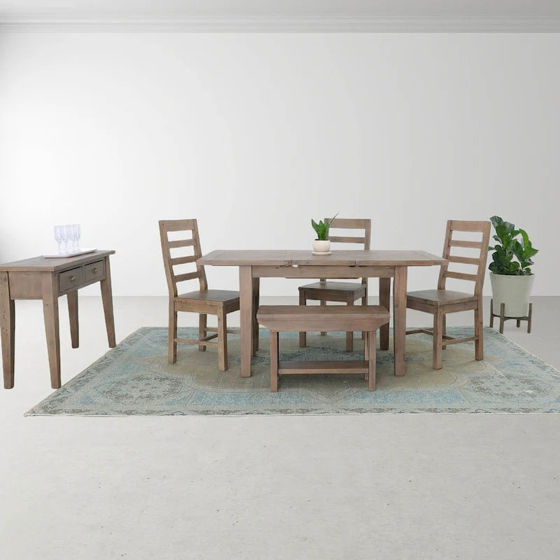 Petite banquette de 31 po de large, marron clair