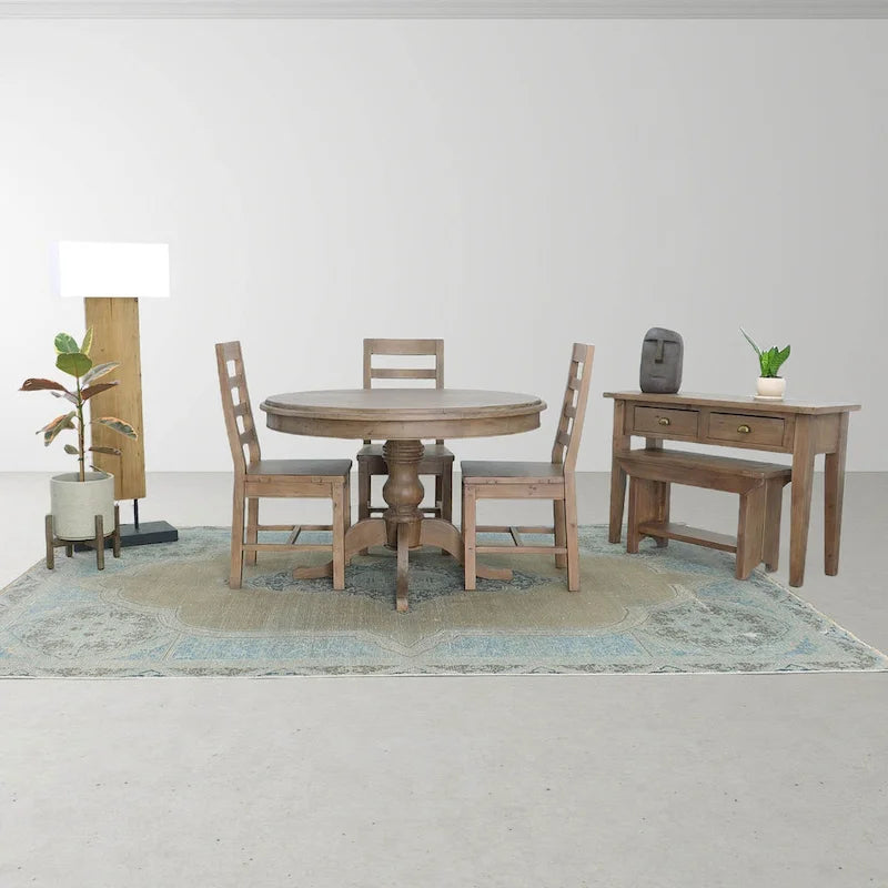 Petite banquette de 31 po de large, marron clair