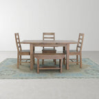 Petite banquette de 31 po de large, marron clair
