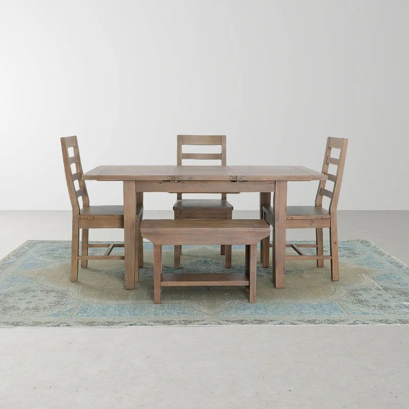 Petite banquette de 31 po de large, marron clair