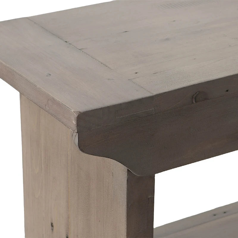Petite banquette de 31 po de large, marron clair