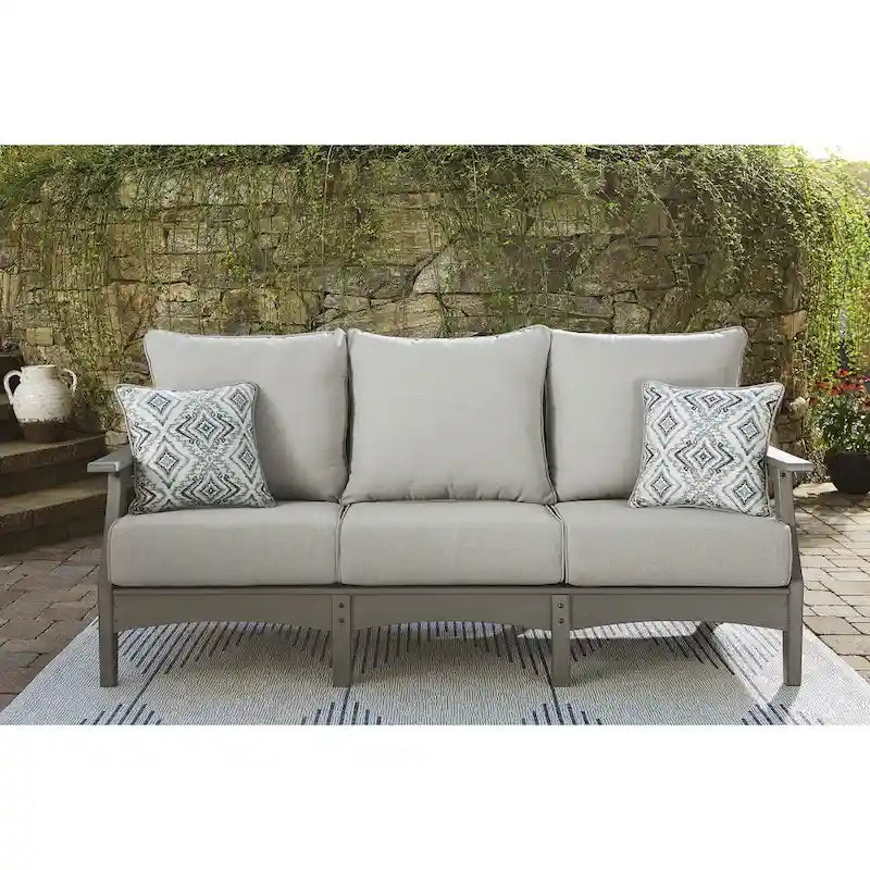 Signature Design by Ashley Visola Gris Ensemble de 6 pièces d'extérieur – 80 larg. x 33 prof. x 37 haut.