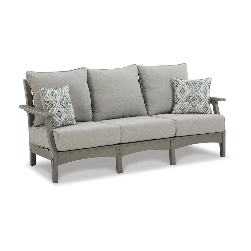 Signature Design by Ashley Visola Gris Ensemble de 6 pièces d'extérieur – 80 larg. x 33 prof. x 37 haut.