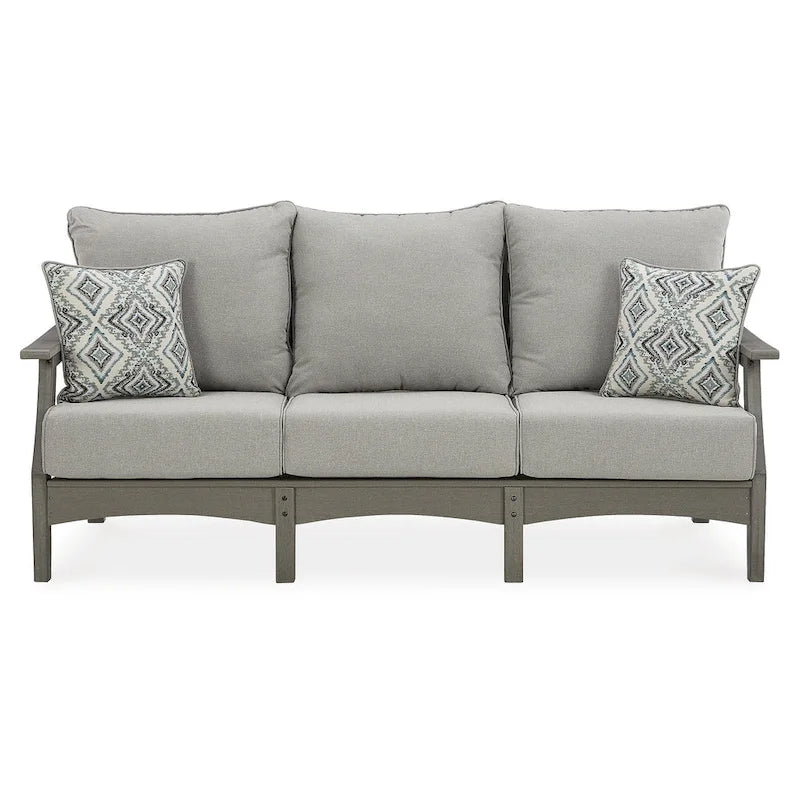 Signature Design by Ashley Visola Gris Ensemble de 6 pièces d'extérieur – 80 larg. x 33 prof. x 37 haut.