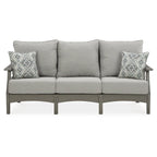 Signature Design by Ashley Visola Gris Ensemble de 6 pièces d'extérieur – 80 larg. x 33 prof. x 37 haut.