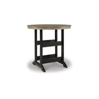Ensemble de salle à manger d'extérieur 3 pièces Signature Design by Ashley Fairen Trail noir/bois flotté – 45,13 L x 45,13 P x 42 H