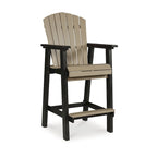 Ensemble de salle à manger d'extérieur 3 pièces Signature Design by Ashley Fairen Trail noir/bois flotté – 45,13 L x 45,13 P x 42 H