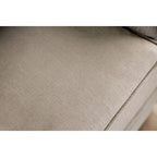 Canapé traditionnel Cram en chenille marron capitonné avec clous décoratifs par Furniture of America