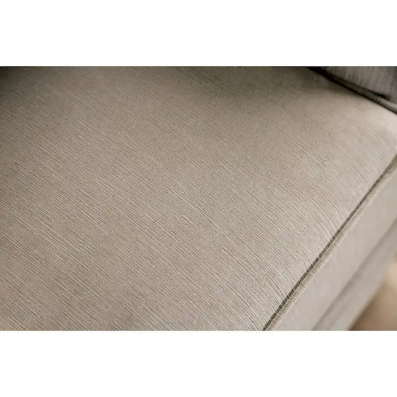 Canapé traditionnel Cram en chenille marron capitonné avec clous décoratifs par Furniture of America