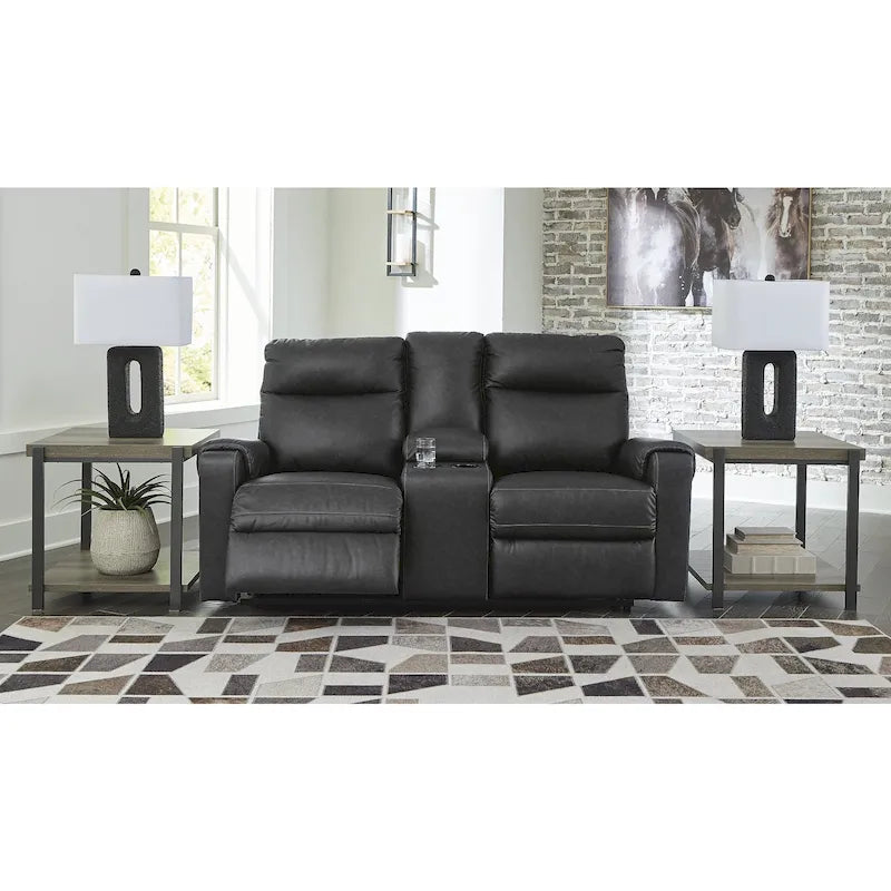 Causeuse inclinable électrique Barnsana de Signature Design by Ashley avec console