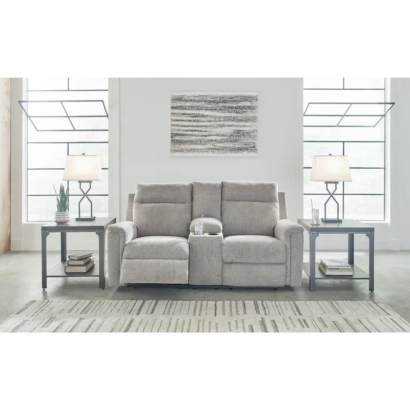 Causeuse inclinable électrique Barnsana de Signature Design by Ashley avec console