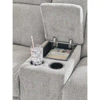 Causeuse inclinable électrique Barnsana de Signature Design by Ashley avec console