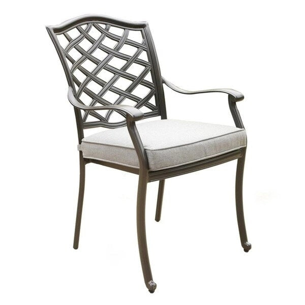 Ensemble de salle à manger d'extérieur 5 pièces en aluminium Arcadia avec coussins
