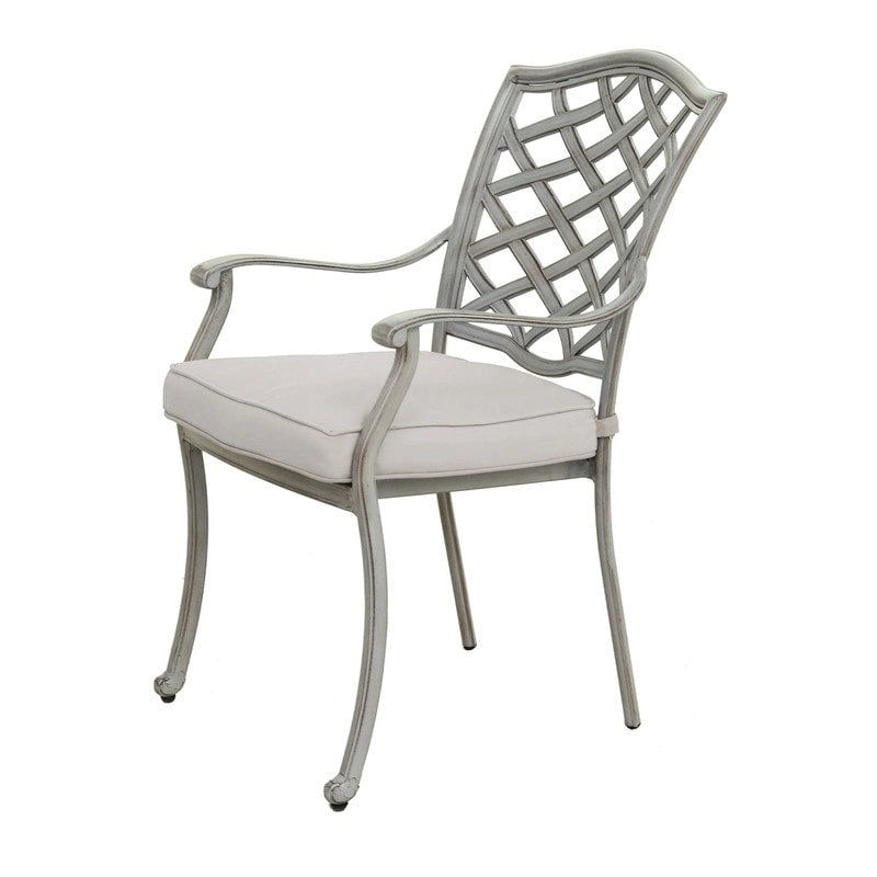 Ensemble de salle à manger d'extérieur 5 pièces en aluminium Arcadia avec coussins