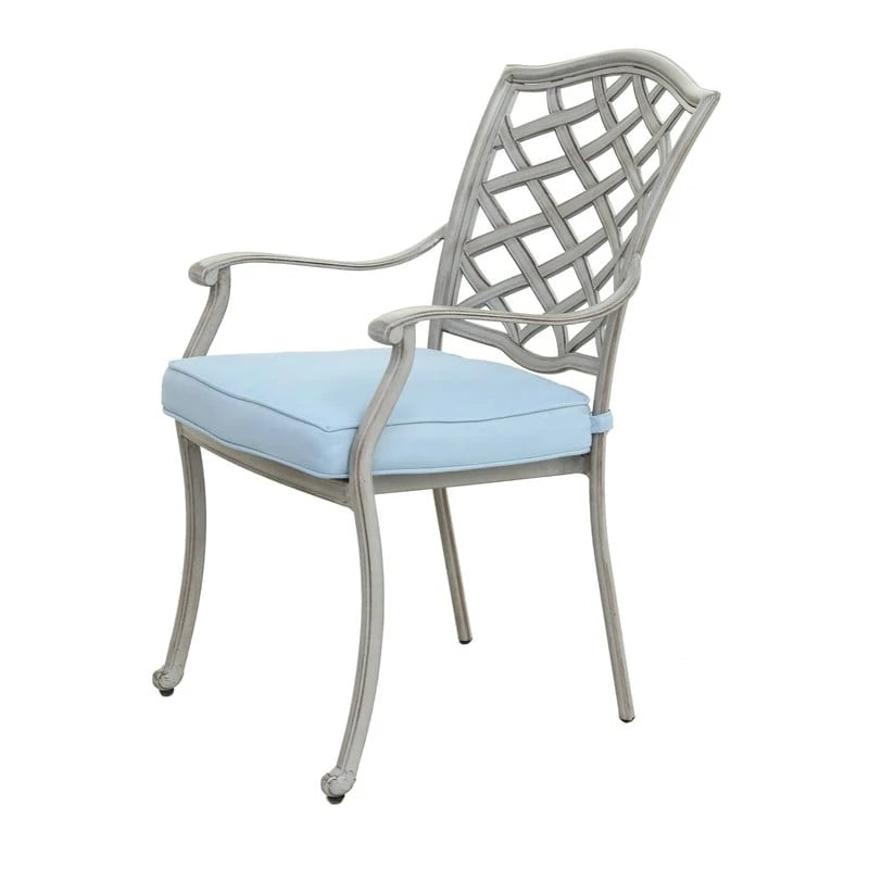 Ensemble de salle à manger d'extérieur 5 pièces en aluminium Arcadia avec coussins