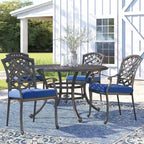 Ensemble de salle à manger d'extérieur 5 pièces en aluminium Arcadia avec coussins