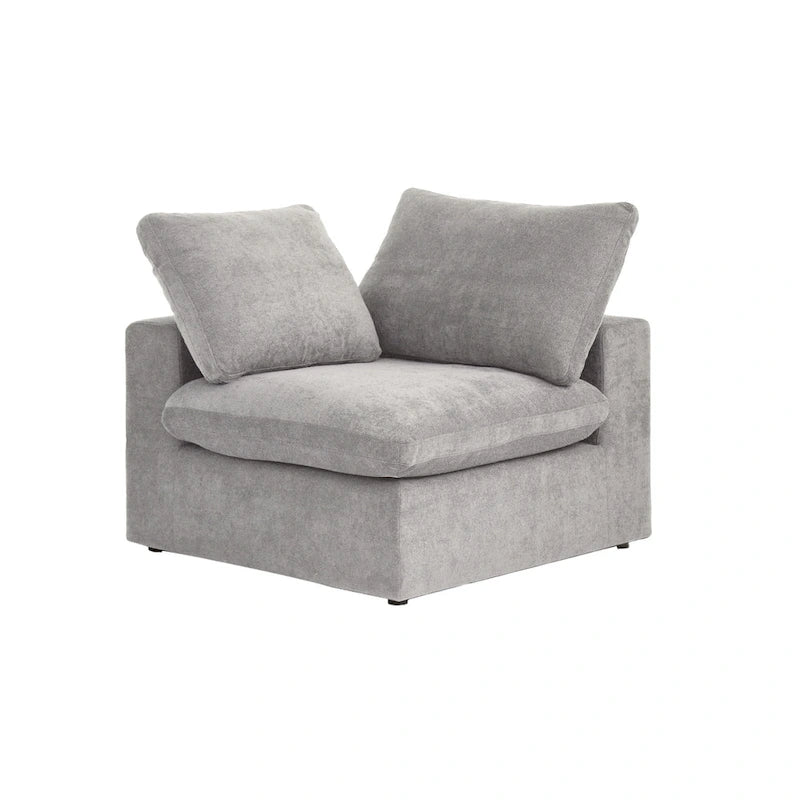 Canapé d'angle 5 places rembourré en duvet surdimensionné 120,45 po