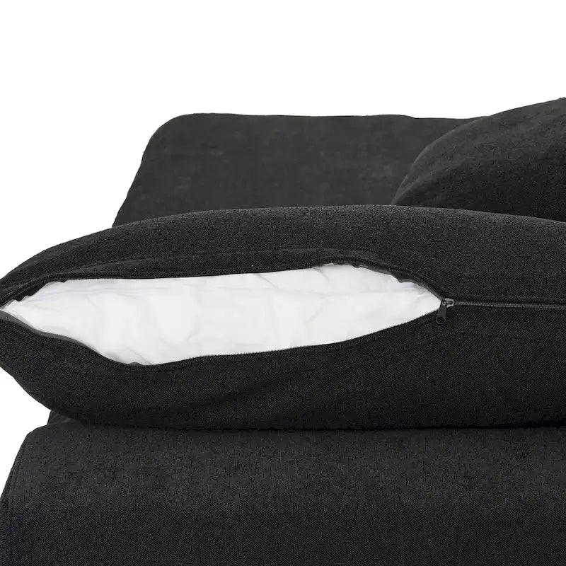 Canapé d'angle 5 places rembourré en duvet surdimensionné 120,45 po