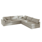 Canapé d'angle 5 places rembourré en duvet surdimensionné 120,45 po
