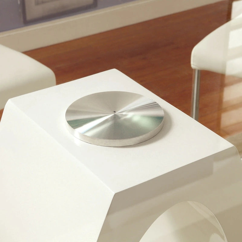 Table à double plateau en verre de 63 po Raji Contemporary de Furniture of America