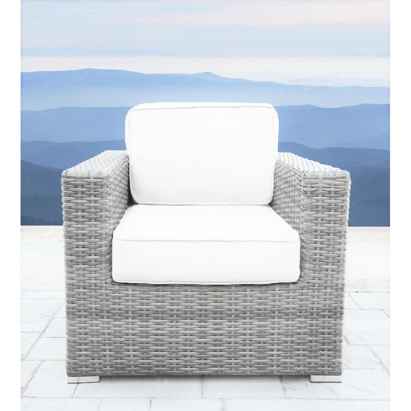Chaise de patio avec coussins