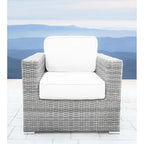 Chaise de patio avec coussins