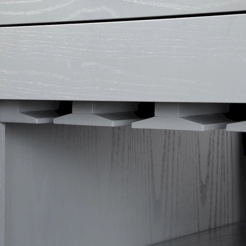 Îlot de cuisine multifonctionnel en bois de style ferme Graneger par Furniture of America