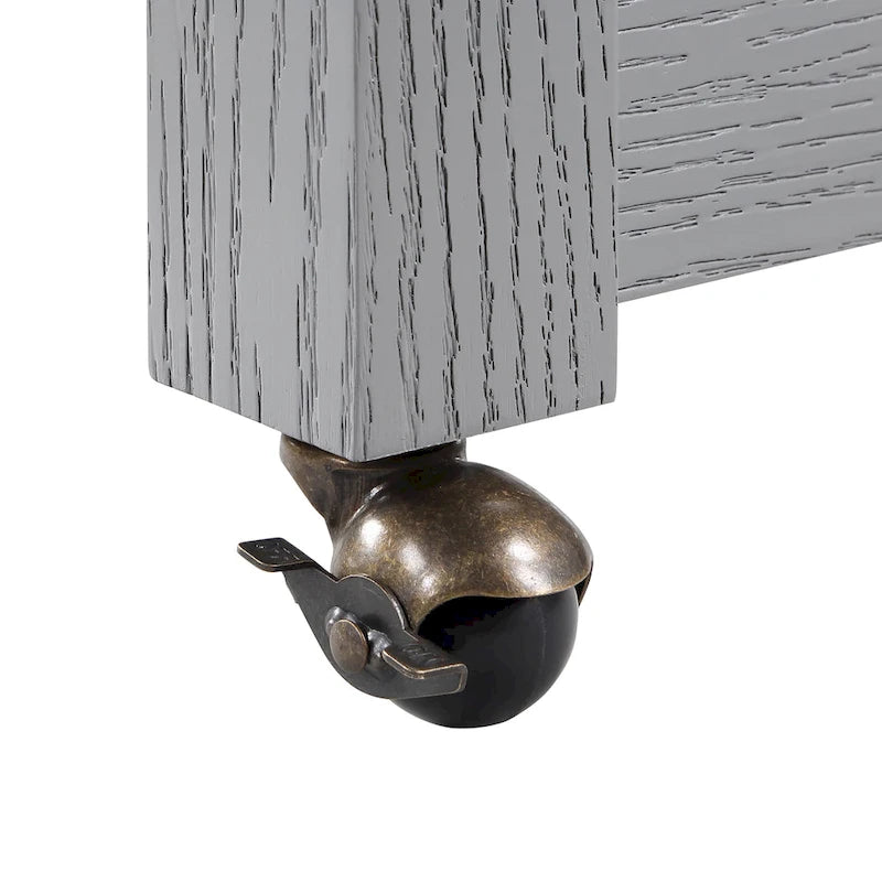 Îlot de cuisine multifonctionnel en bois de style ferme Graneger par Furniture of America