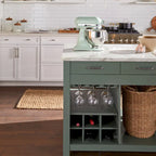 Îlot de cuisine multifonctionnel en bois de style ferme Graneger par Furniture of America