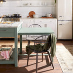 Îlot de cuisine multifonctionnel en bois de style ferme Graneger par Furniture of America
