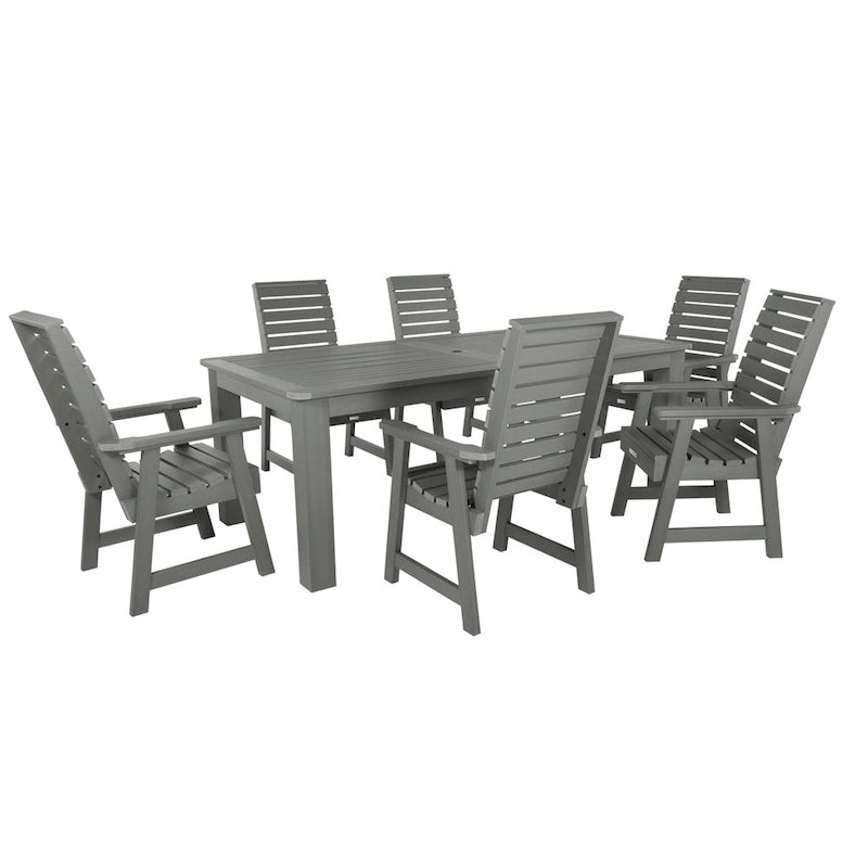 Ensemble de salle à manger d'extérieur Weatherly 7 pièces, hauteur standard - 42 x 84